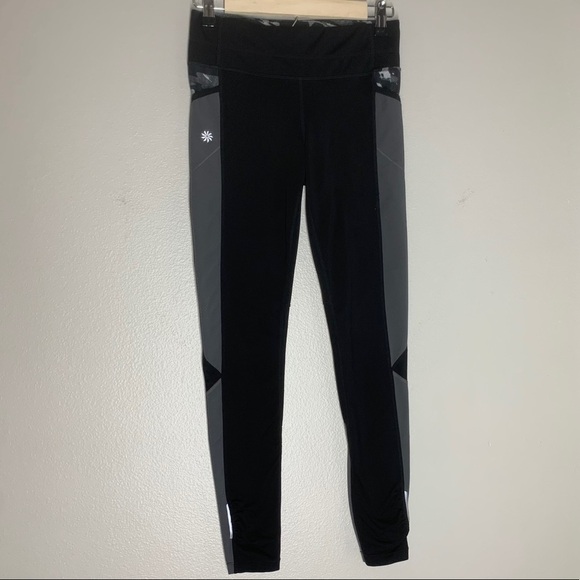 Athleta Fire Be Free Leggings Side Pockets Stretch - Picture 1 of 8
